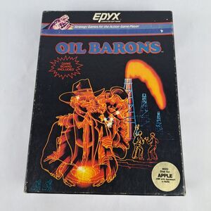 VTG 1984 Oil Barons Strategy Video Board Game Apple Epyx Replacement Parts READ